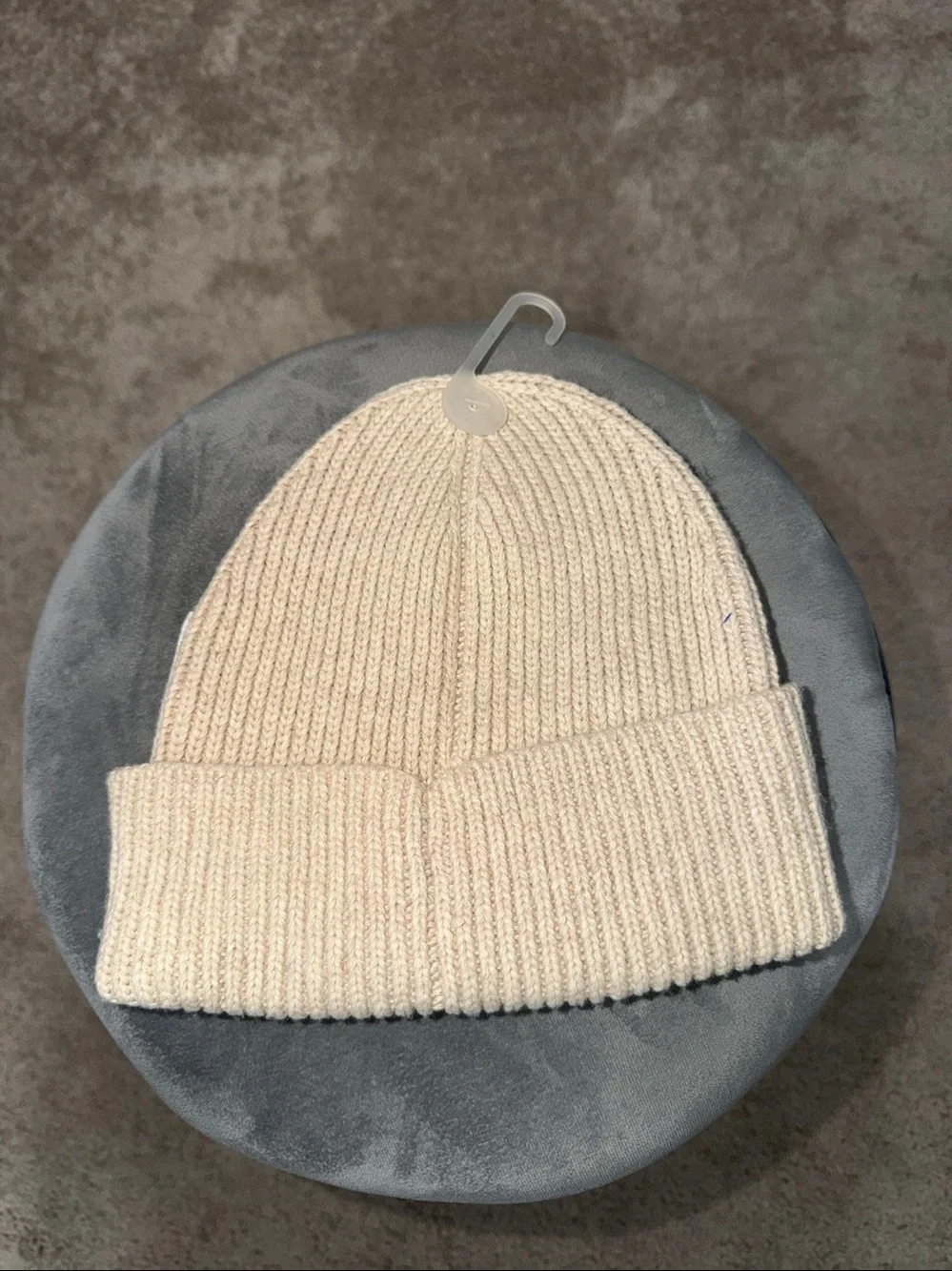 Nwt Old Navy Beige Ribbed Fold-Over Beanie